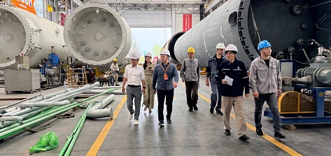 ҚМГ басшысы Жаңаөзен қаласындағы жаңа газ өңдеу зауытына арналған жабдықтарды дайындау барысымен танысты